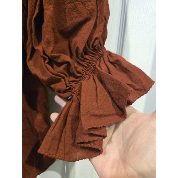 Anna Konya Limited Edition Tiered Maxi Boho Skirt Shirt Set NEW Original Tag VTG - Picture 7 of 16